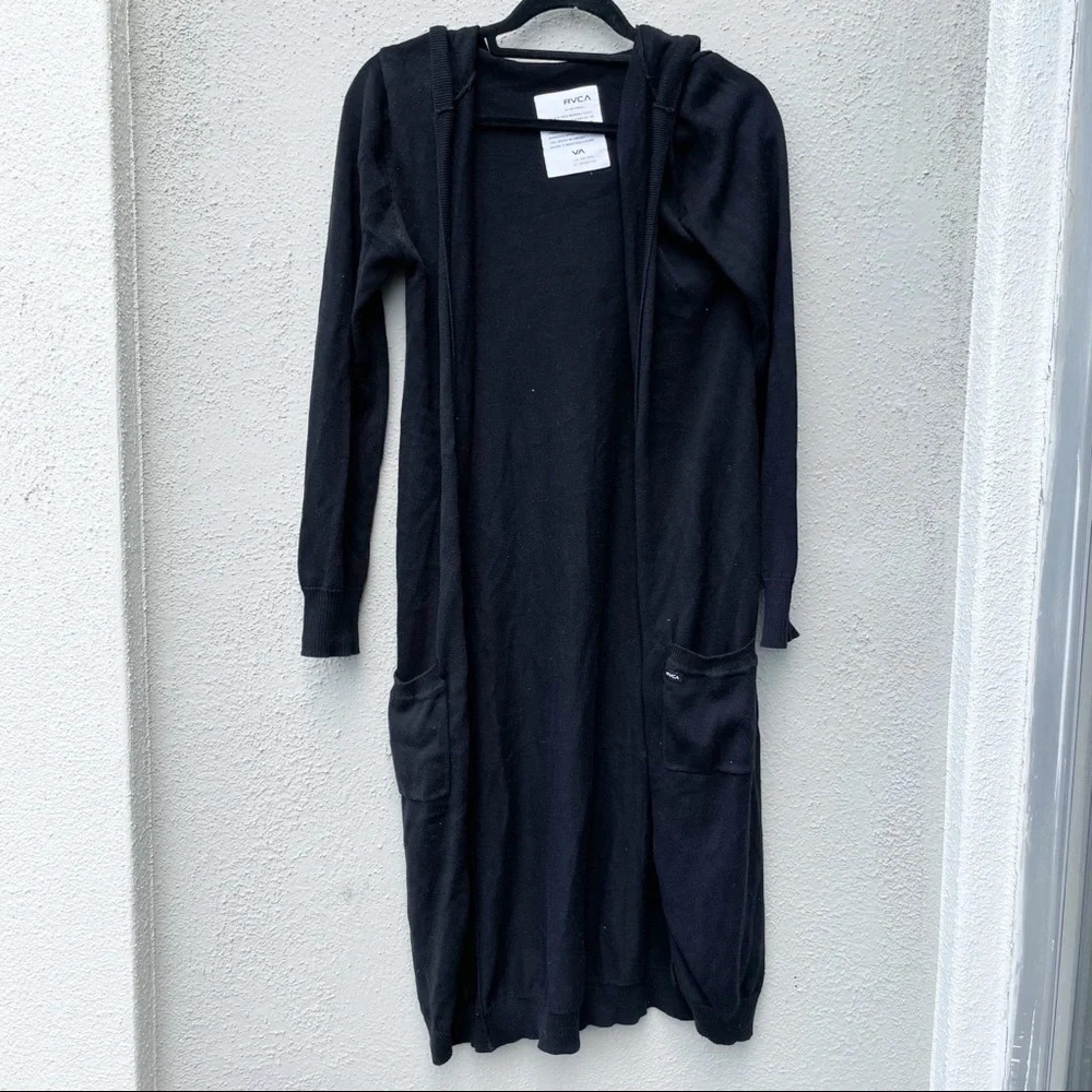 RVCA black duster cardigan Sz Small